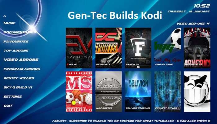 How to Install Gen-Tec Builds on Kodi 17 Krypton