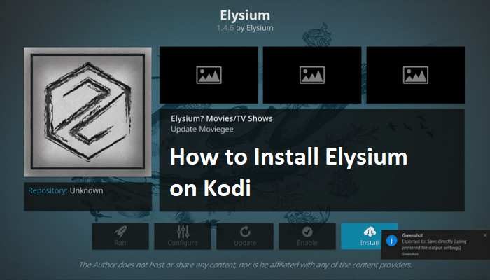 How to Install Elysium on Kodi