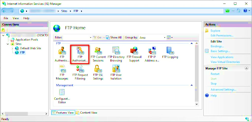setup FTP Server in Windows 10