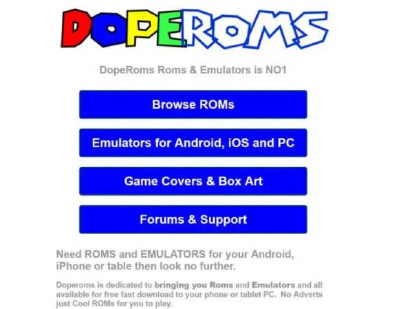 DopeRoms-Nintendo 3DS ROMs site
